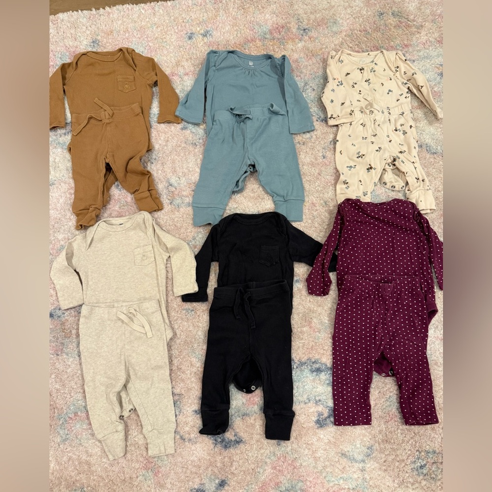 Baby Gap sets, 3-6 months, organic cotton